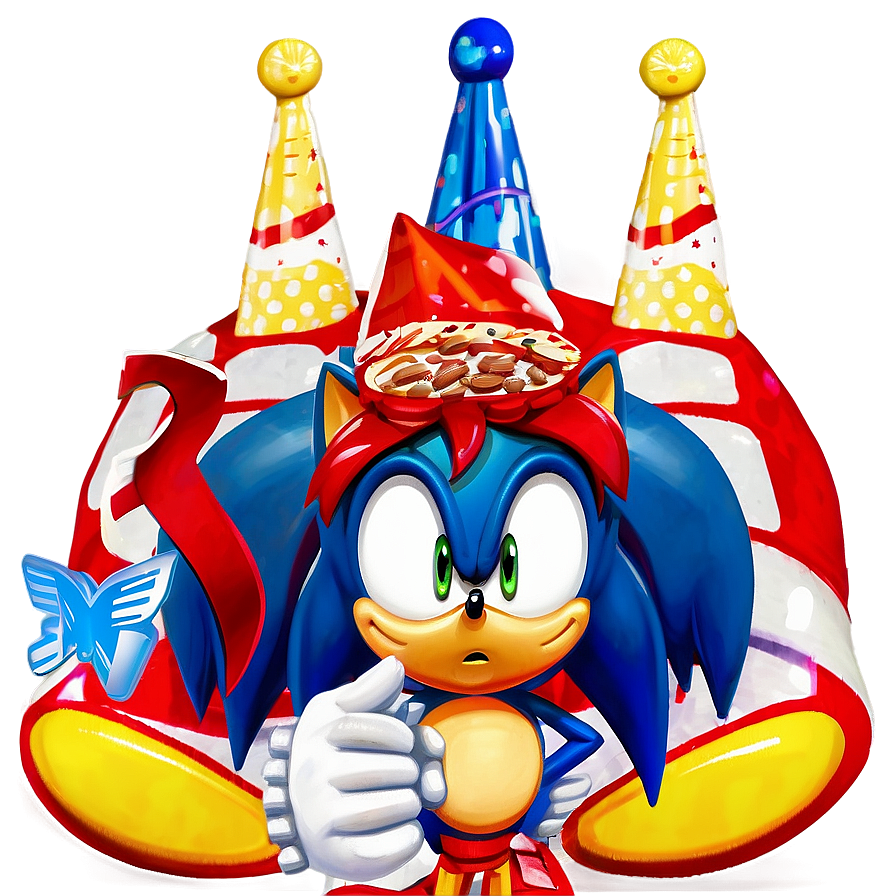 Sonic Birthday Party Menu Png 06132024 PNG Image