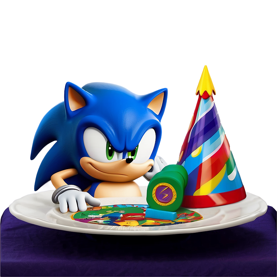 Sonic Birthday Table Setting Png 16 PNG Image