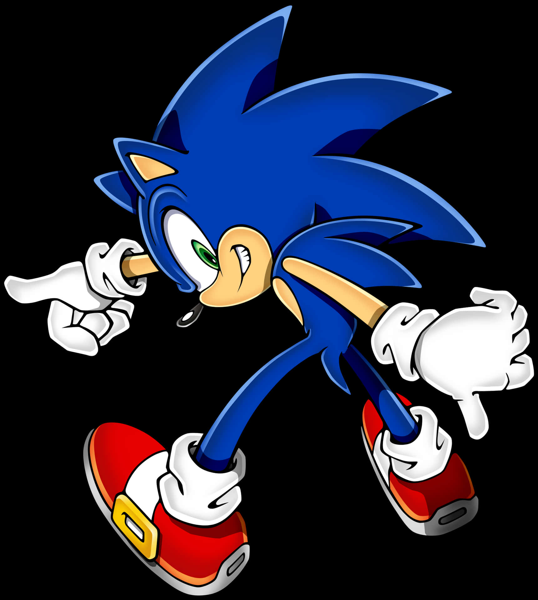 Sonic The Hedgehog Classic Pose PNG Image