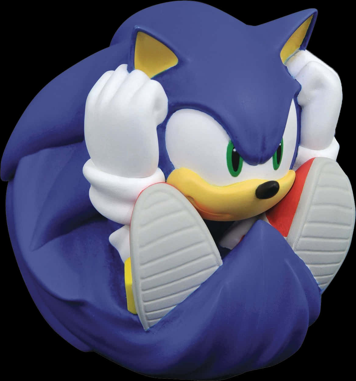 Sonic The Hedgehog Curled Up PNG Image