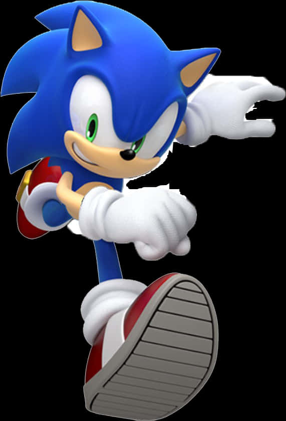 Sonic The Hedgehog Running Pose PNG Image