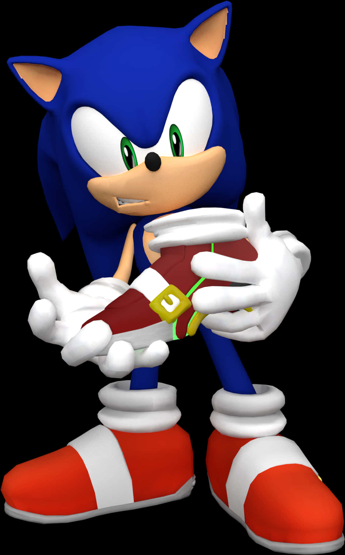 Sonic_ The_ Hedgehog_ Standing_ Pose PNG Image