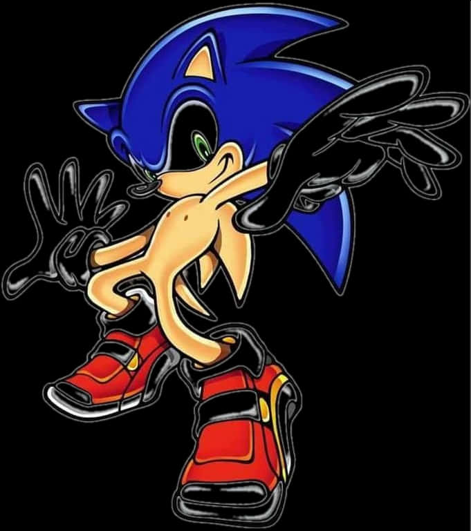 Sonicthe Hedgehog Classic Pose PNG Image