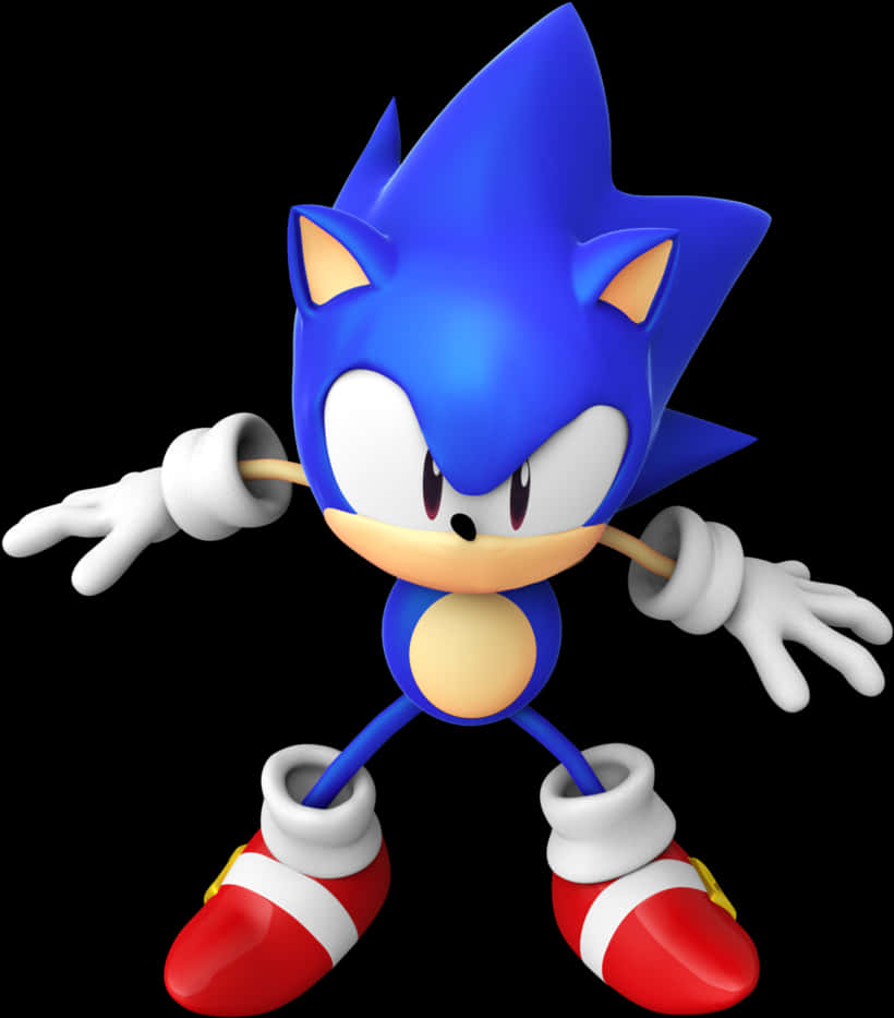 Sonicthe Hedgehog Classic Pose PNG Image