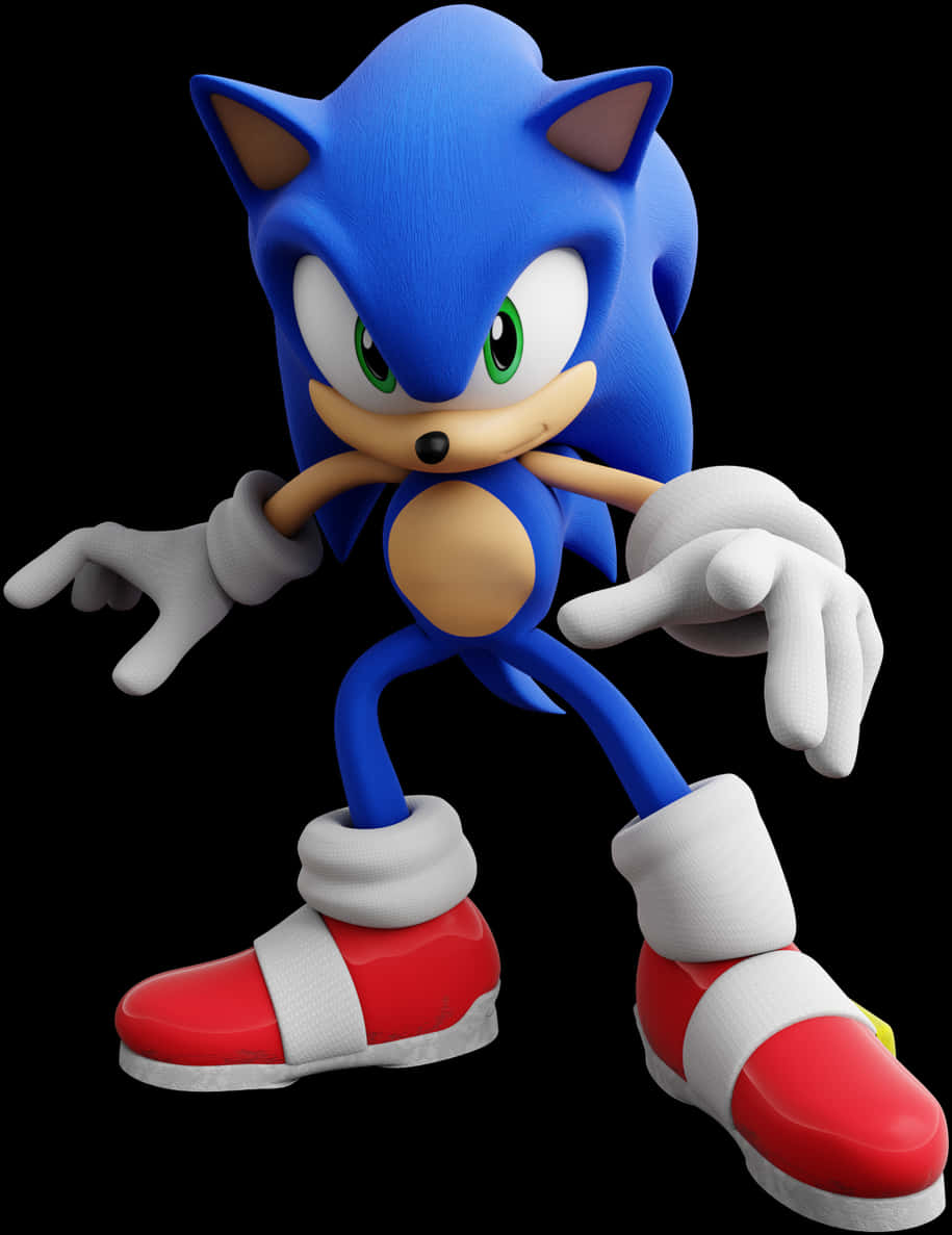 Sonicthe Hedgehog Pose PNG Image