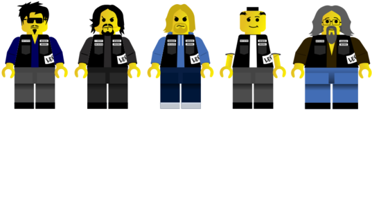 Sonsof Anarchy Lego Characters PNG Image