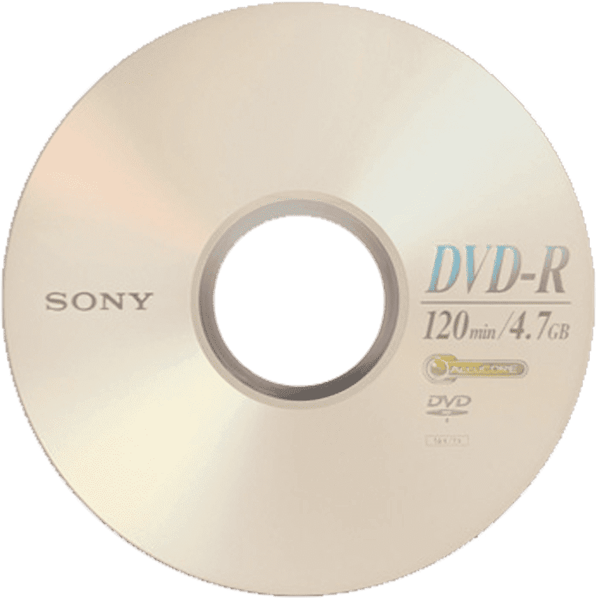 Sony D V D R Disc PNG Image