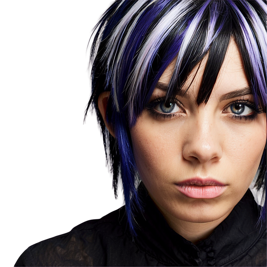 Sophisticated Emo Hairstyle Png Mds94 PNG Image