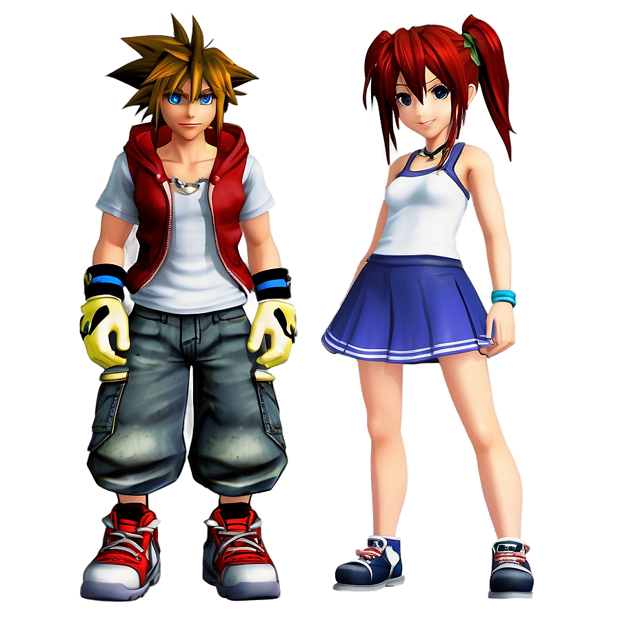 Sora And Kairi Png Yau PNG Image