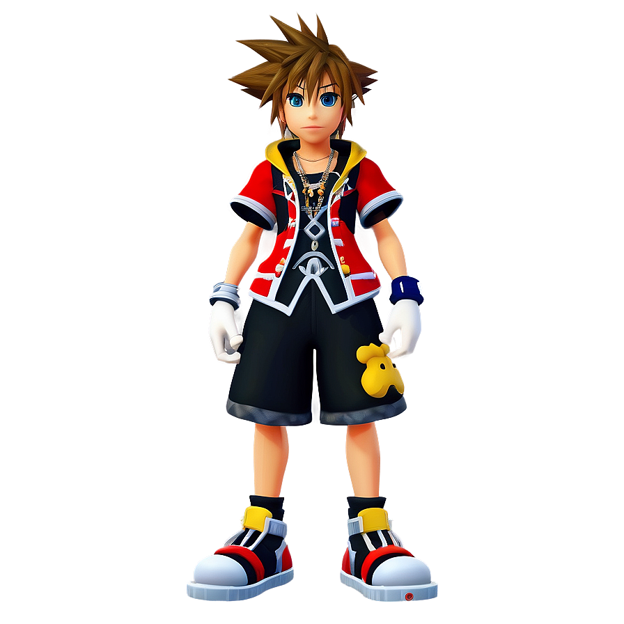 Sora's Kingdom Hearts Outfit Png 06252024 PNG Image