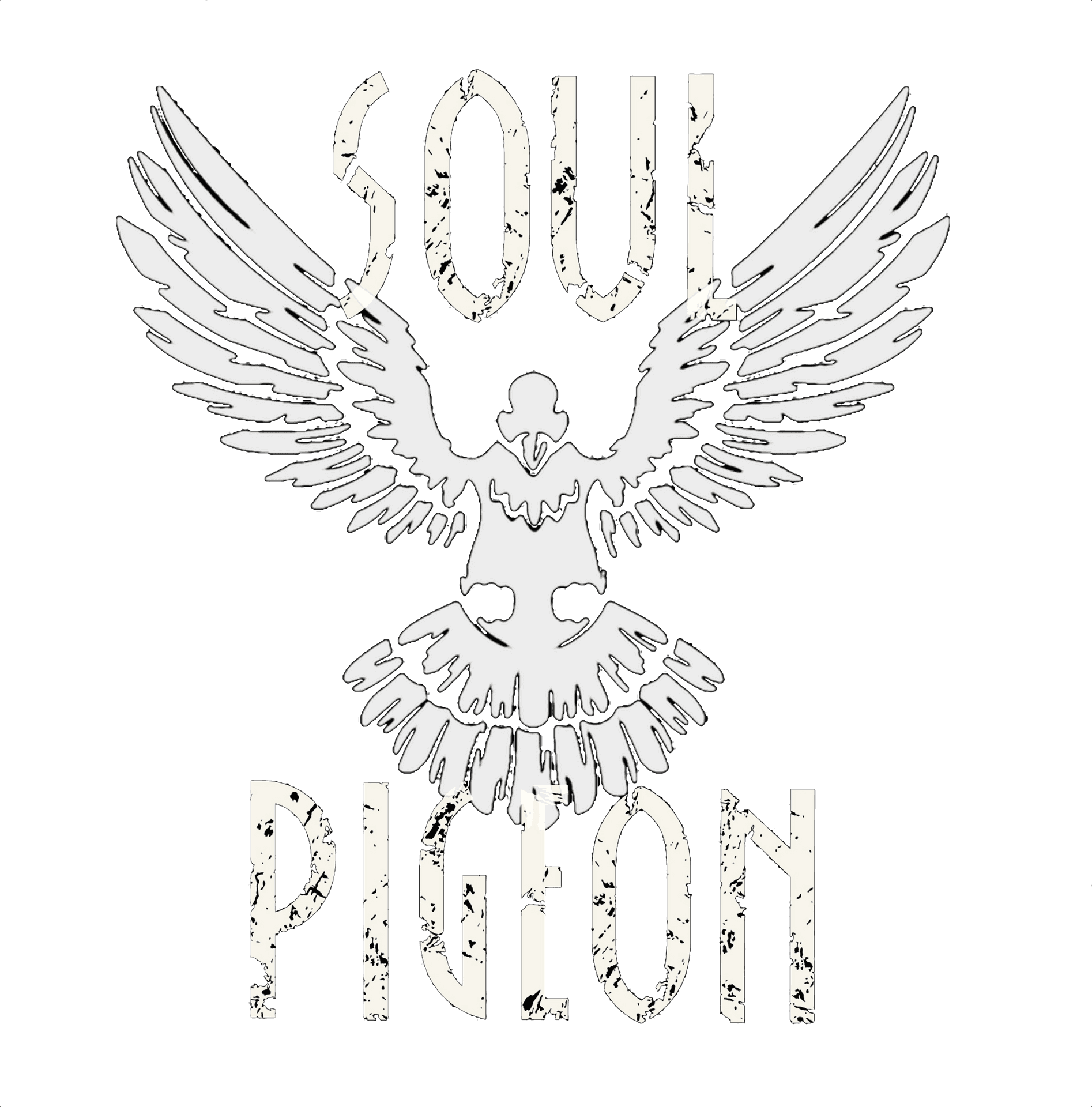 Soul Pigeon Spread Wings Graphic PNG Image