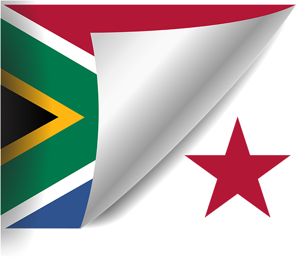 South African Flagand Panama Star PNG Image