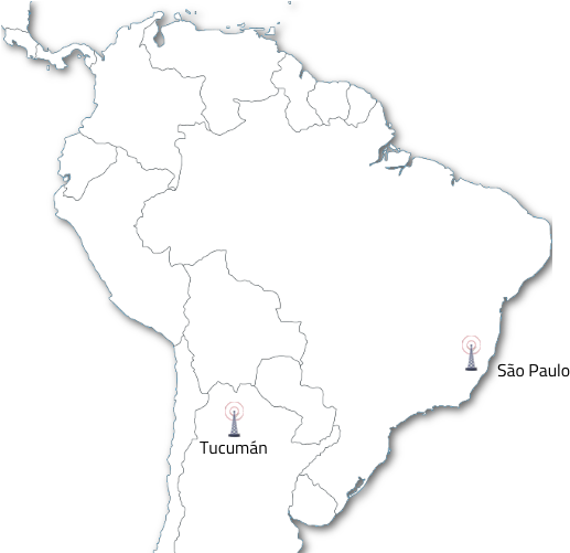 South America Mapwith Pinned Cities PNG Image