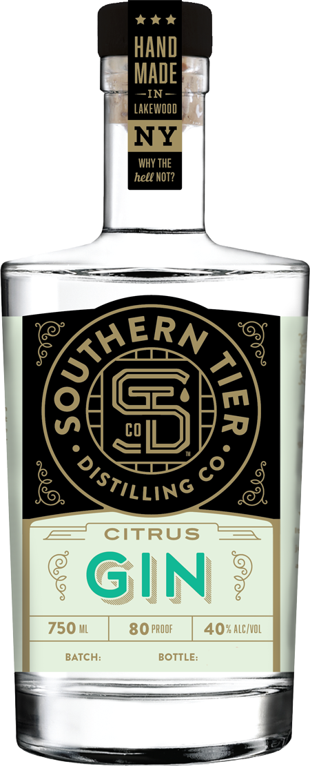 Southern Tier Citrus Gin Bottle PNG Image