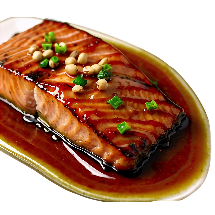 Soy Glazed Salmon Png Kcg PNG Image