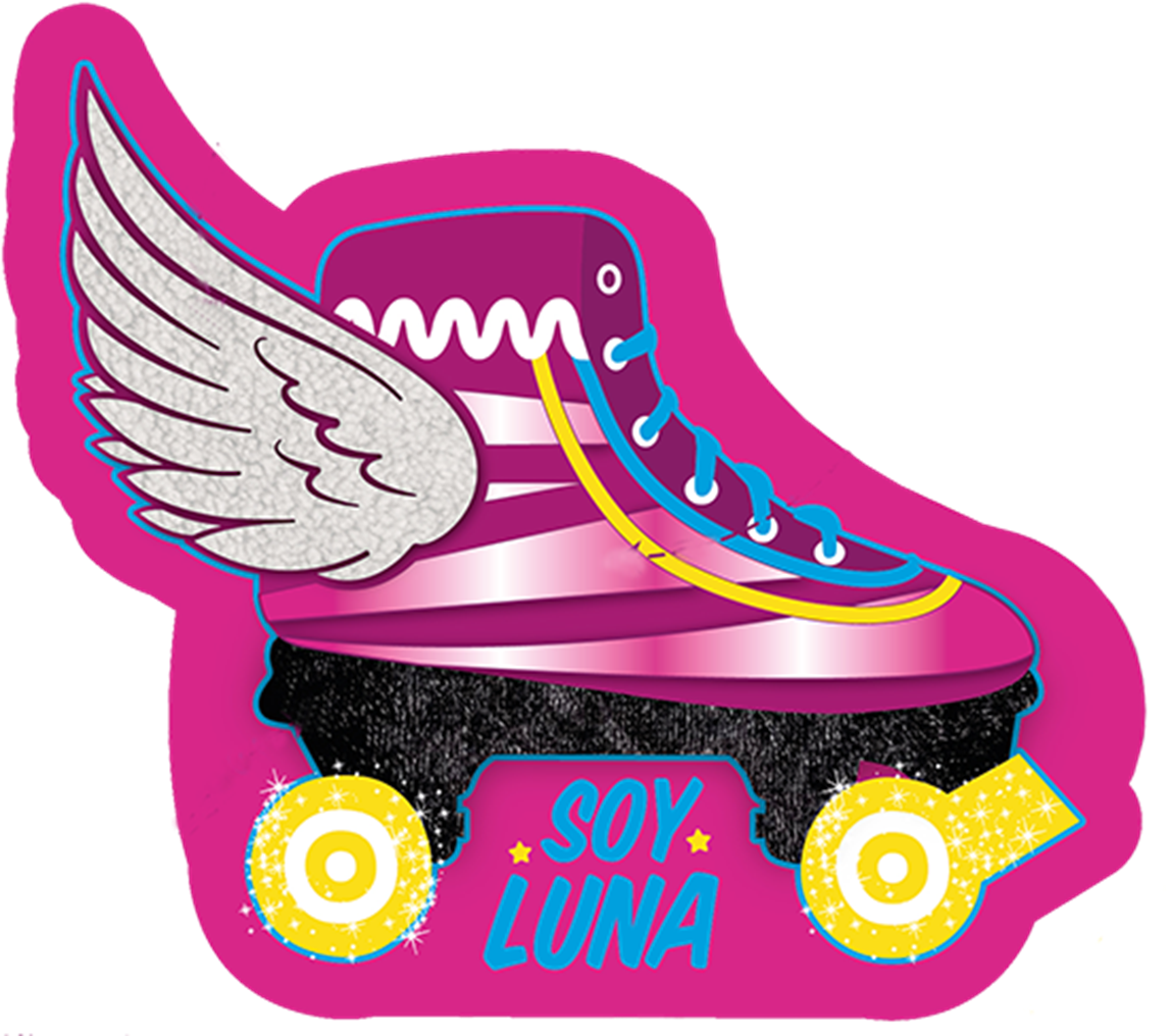 Soy Luna Roller Skate Wing Graphic PNG Image