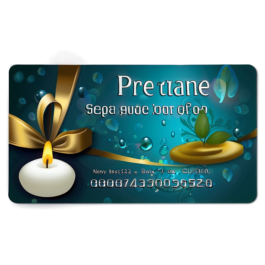 Spa Gift Card Png 13 PNG Image