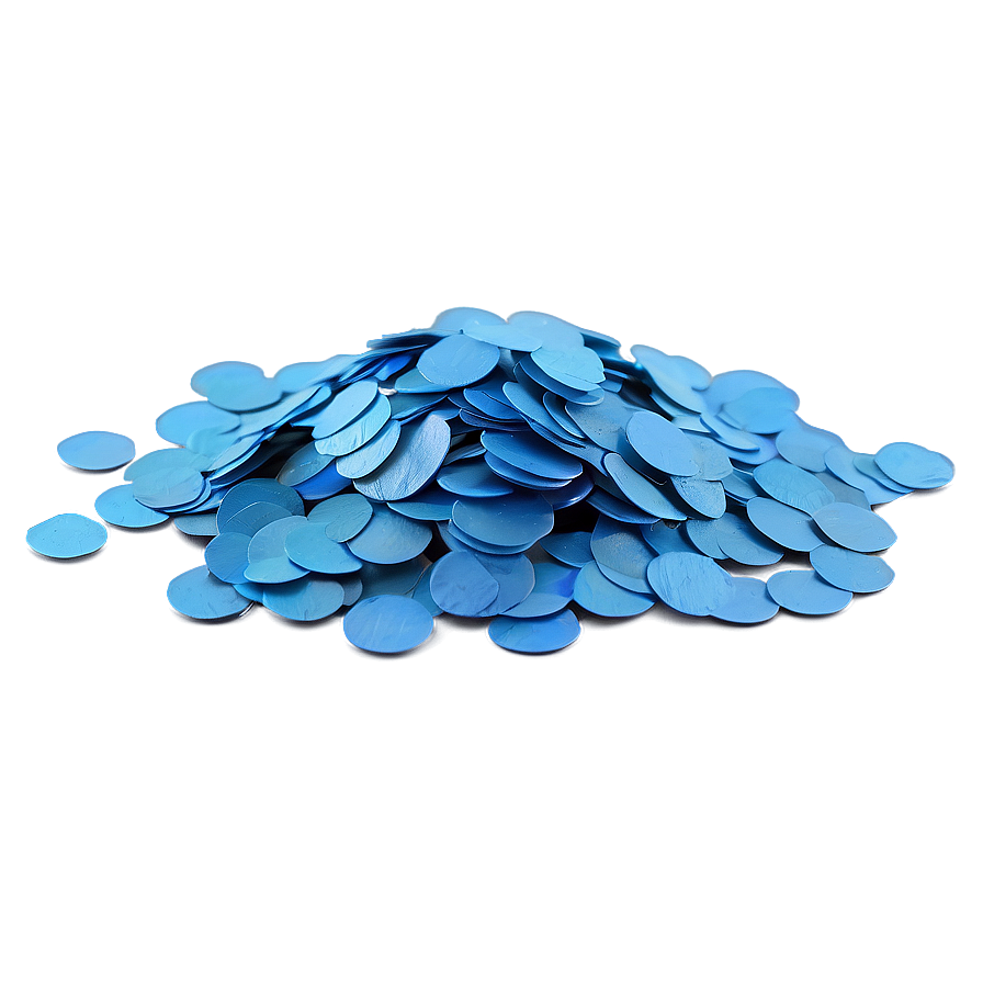 Space Blue Confetti Spread Png Yyb16 PNG Image