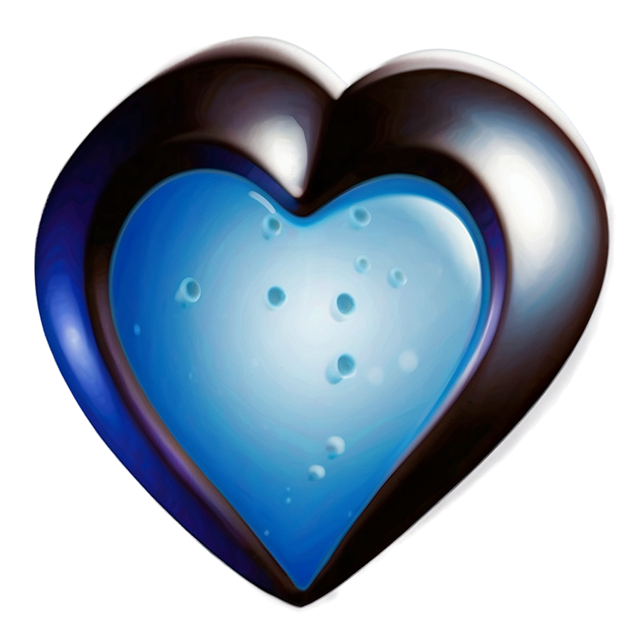 Space Blue Heart Png 60 PNG Image