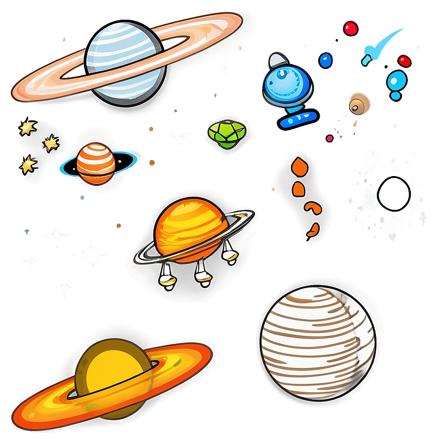 Space Coloring Page Png 59 PNG Image