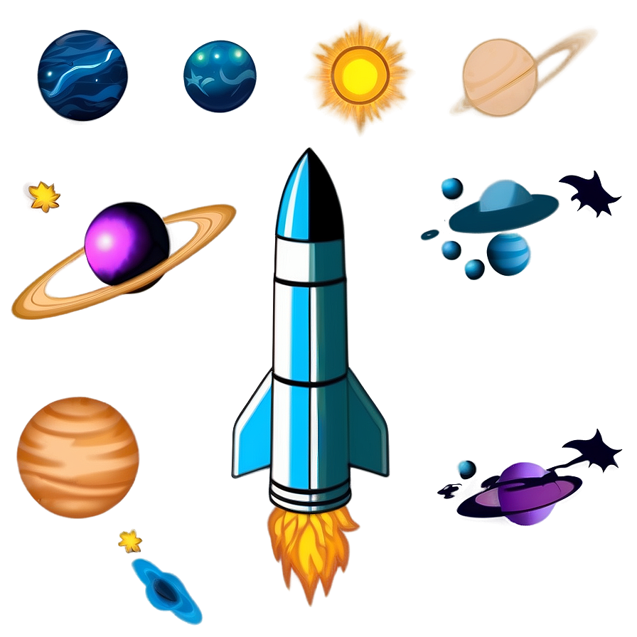 Space Coloring Page Png Ilv31 PNG Image