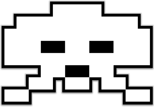 Space Invaders Alien Icon PNG Image