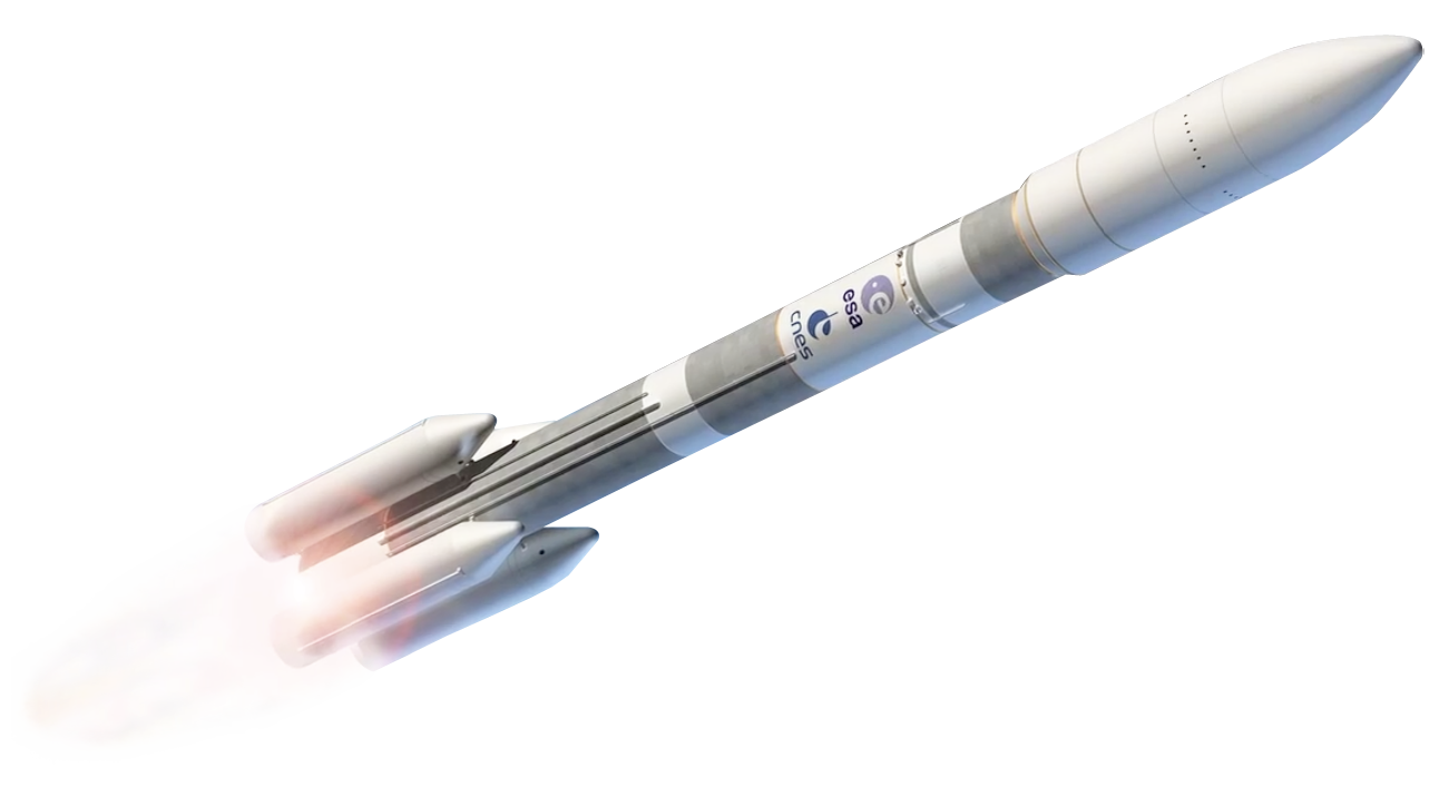 Space Launch Vehiclein Flight PNG Image