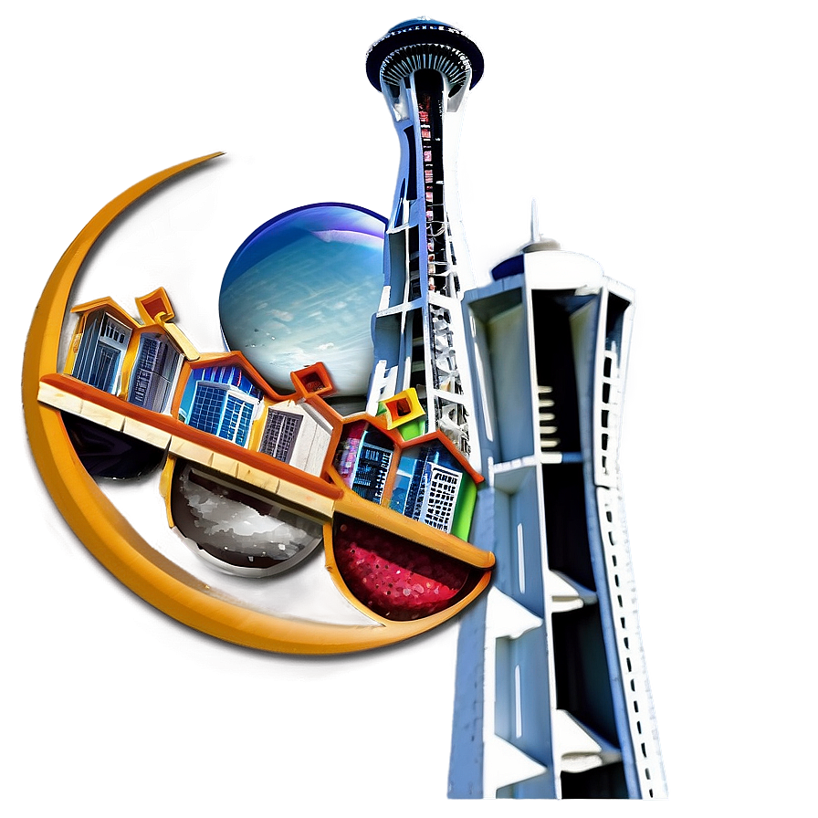 Space Needle Tower Png 88 PNG Image