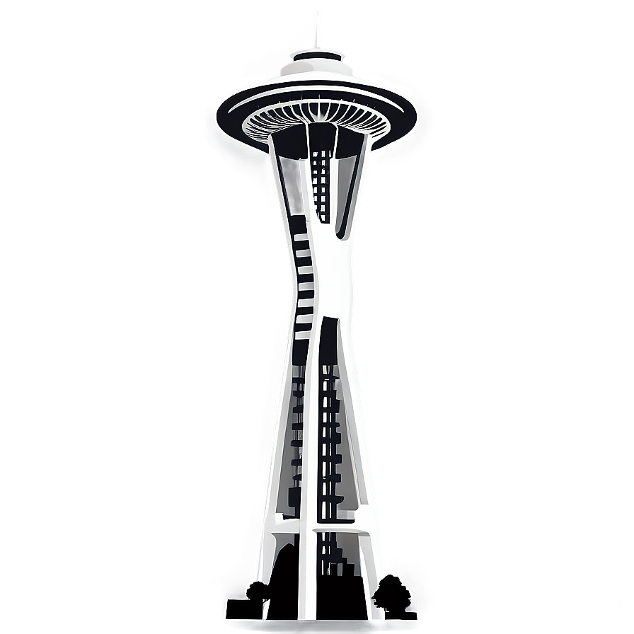 Space Needle Tower Png Mpw PNG Image