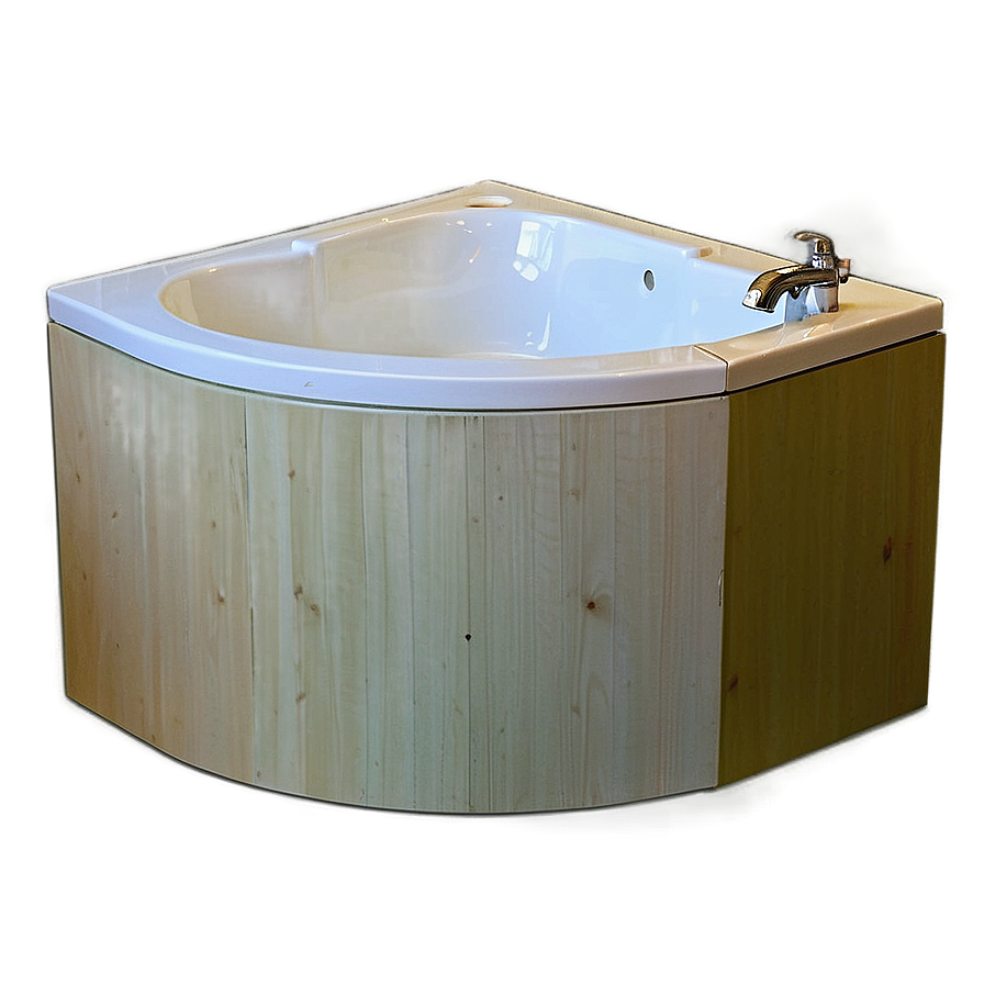 Space-saving Corner Tub Png 06282024 PNG Image