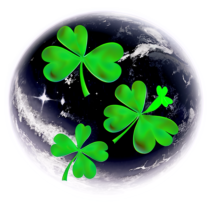 Space Shamrock Planet Png 05242024 PNG Image