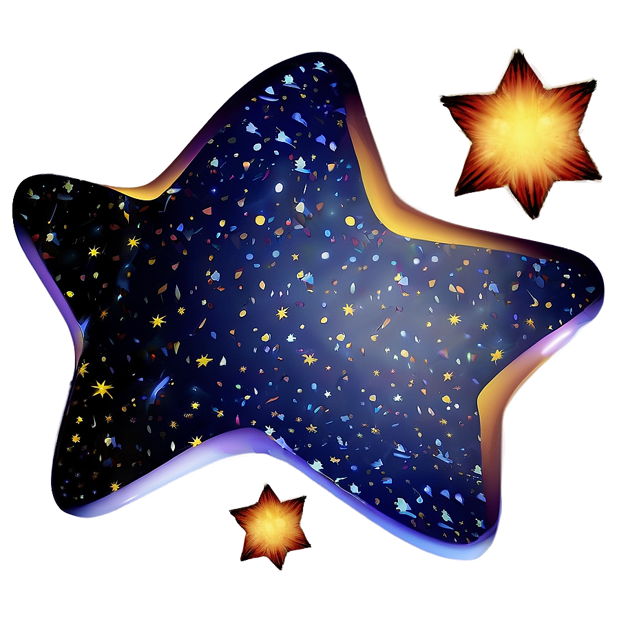 Space Star Pattern Png Tbj PNG Image