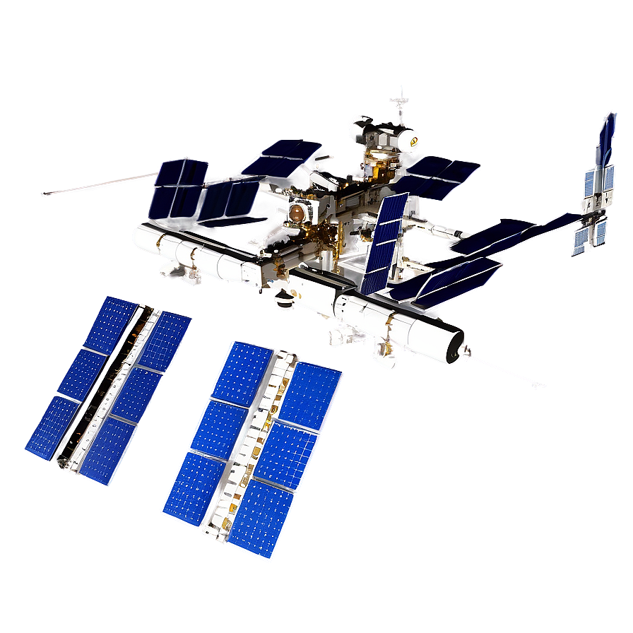 Space Station Night View Png Cme PNG Image