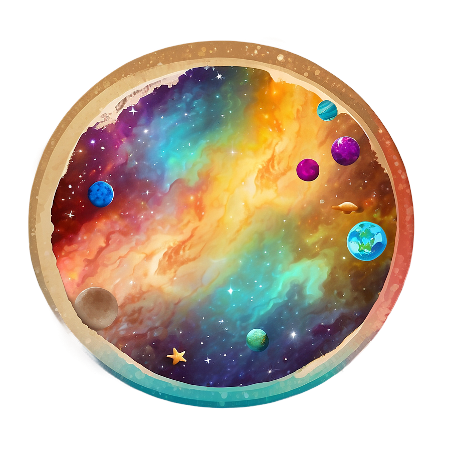 Space-themed Art Palette Png 06212024 PNG Image