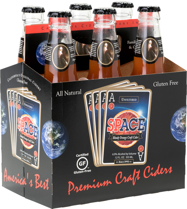 Space Themed Craft Cider Pack PNG Image