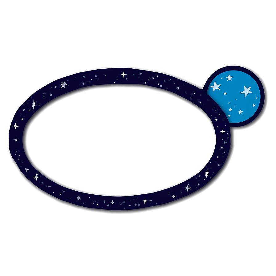 Space-themed Cute Frame Png Nne64 PNG Image