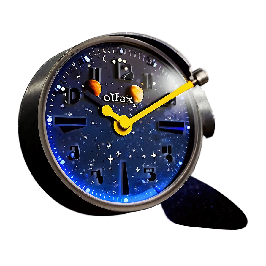 Space Themed Wall Clock Png Tok28 PNG Image