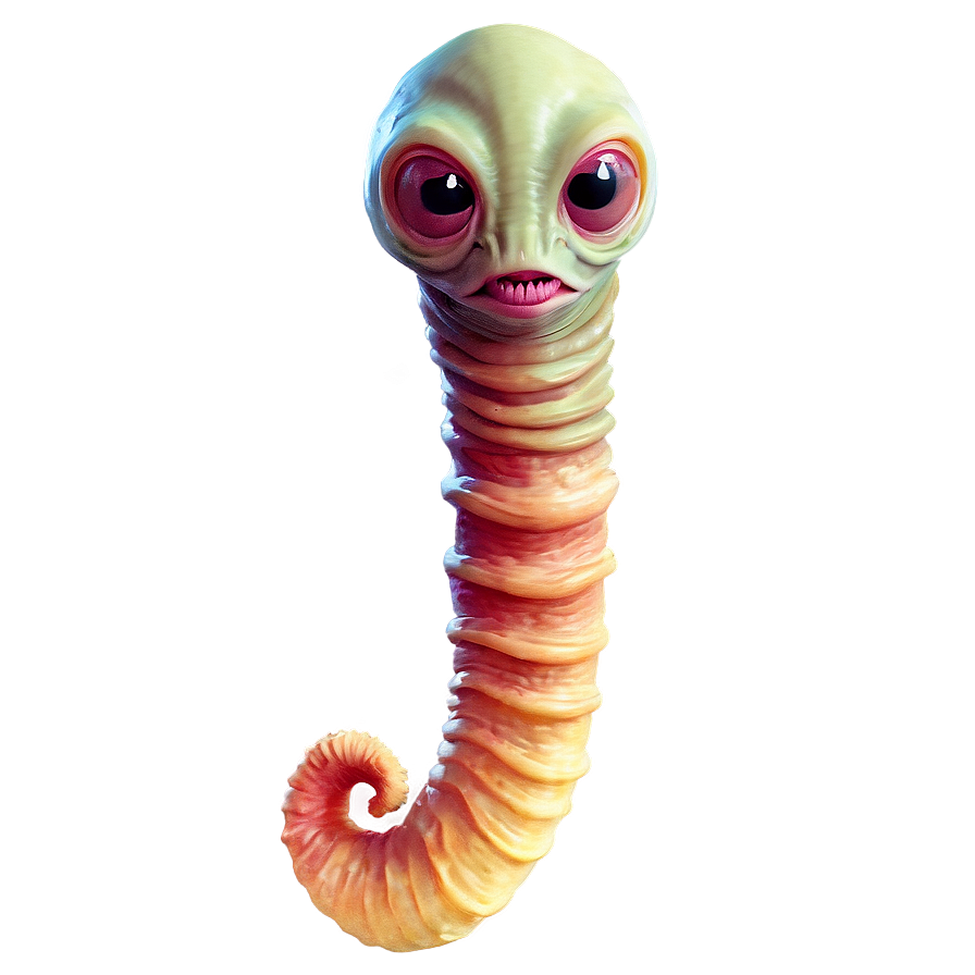 Space Worm Alien Png Vbu16 PNG Image