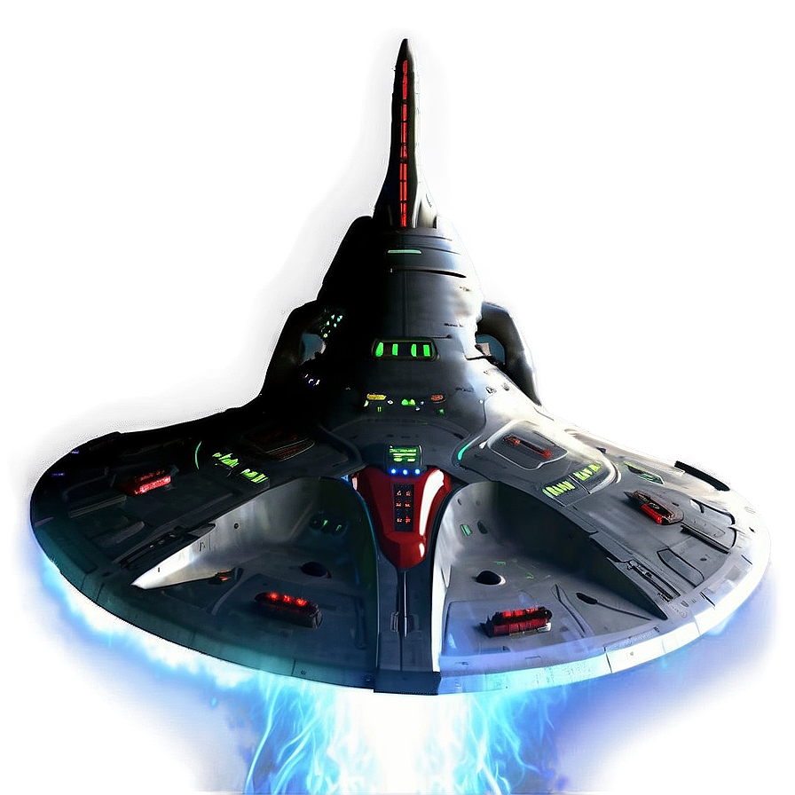 Spaceship In Cosmic Storm Png Djr6 PNG Image