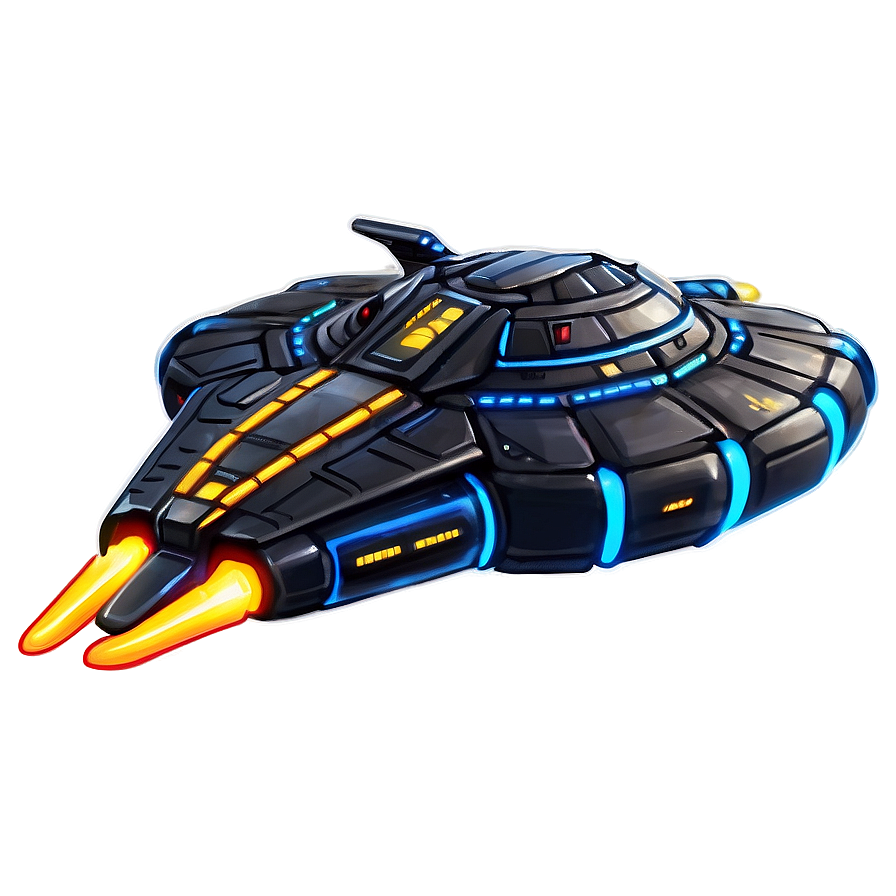 Spaceship With Force Field Png Rnf41 PNG Image