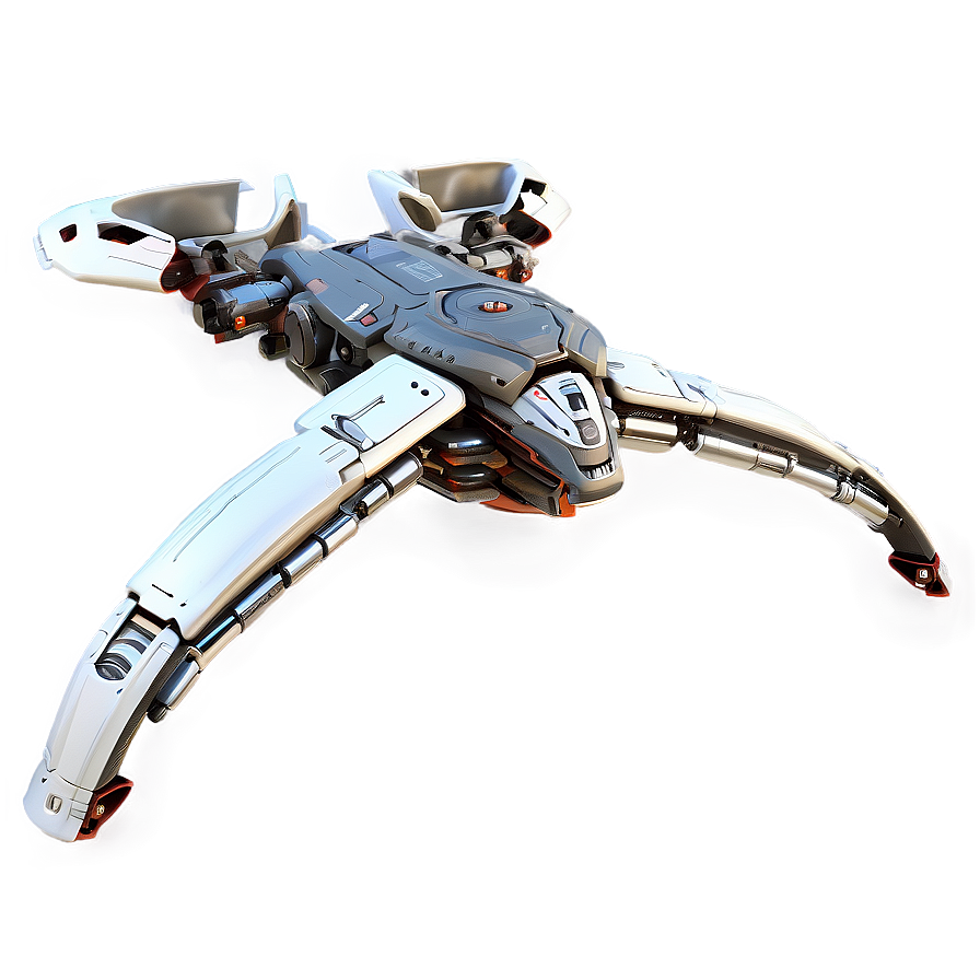 Spaceship With Robotic Arms Png Lku52 PNG Image