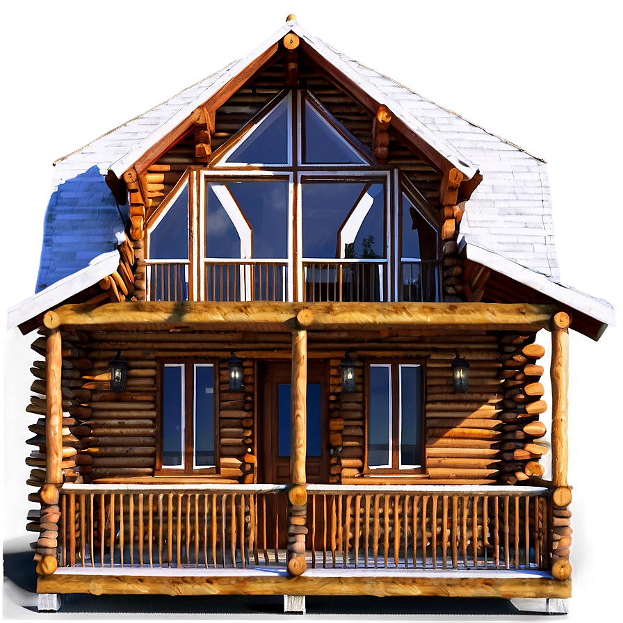 Spacious Log Cabin Floor Plan Png Dkj31 PNG Image