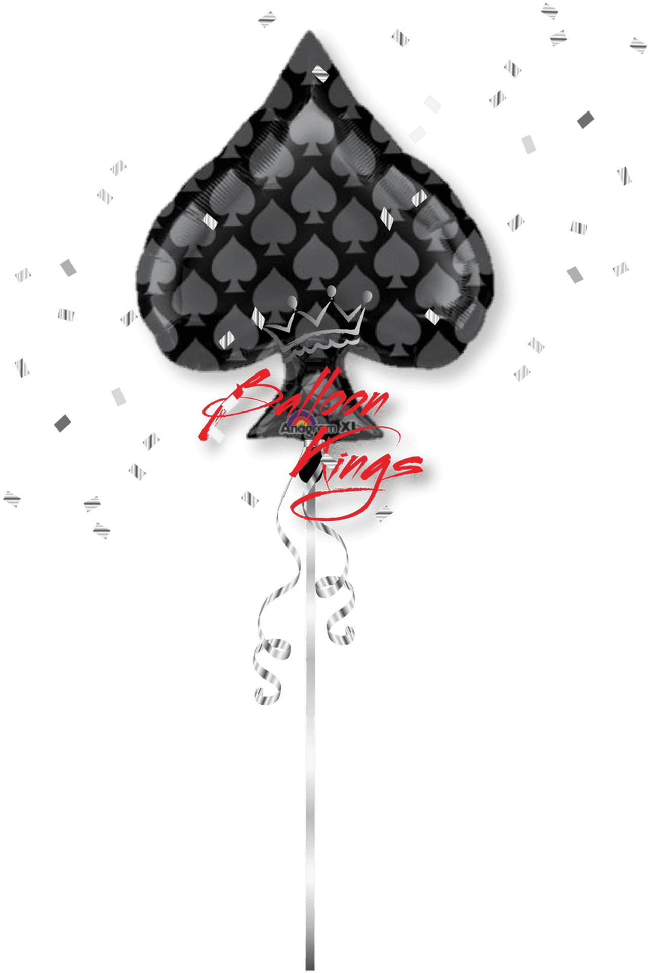 Spade Balloon Artwork PNG Image