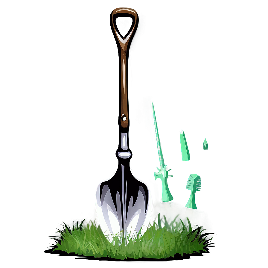 Spade On Grass Png Qam PNG Image