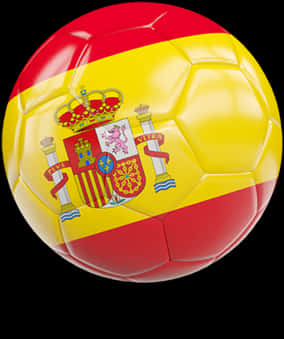 Spain Flag Soccer Ball PNG Image