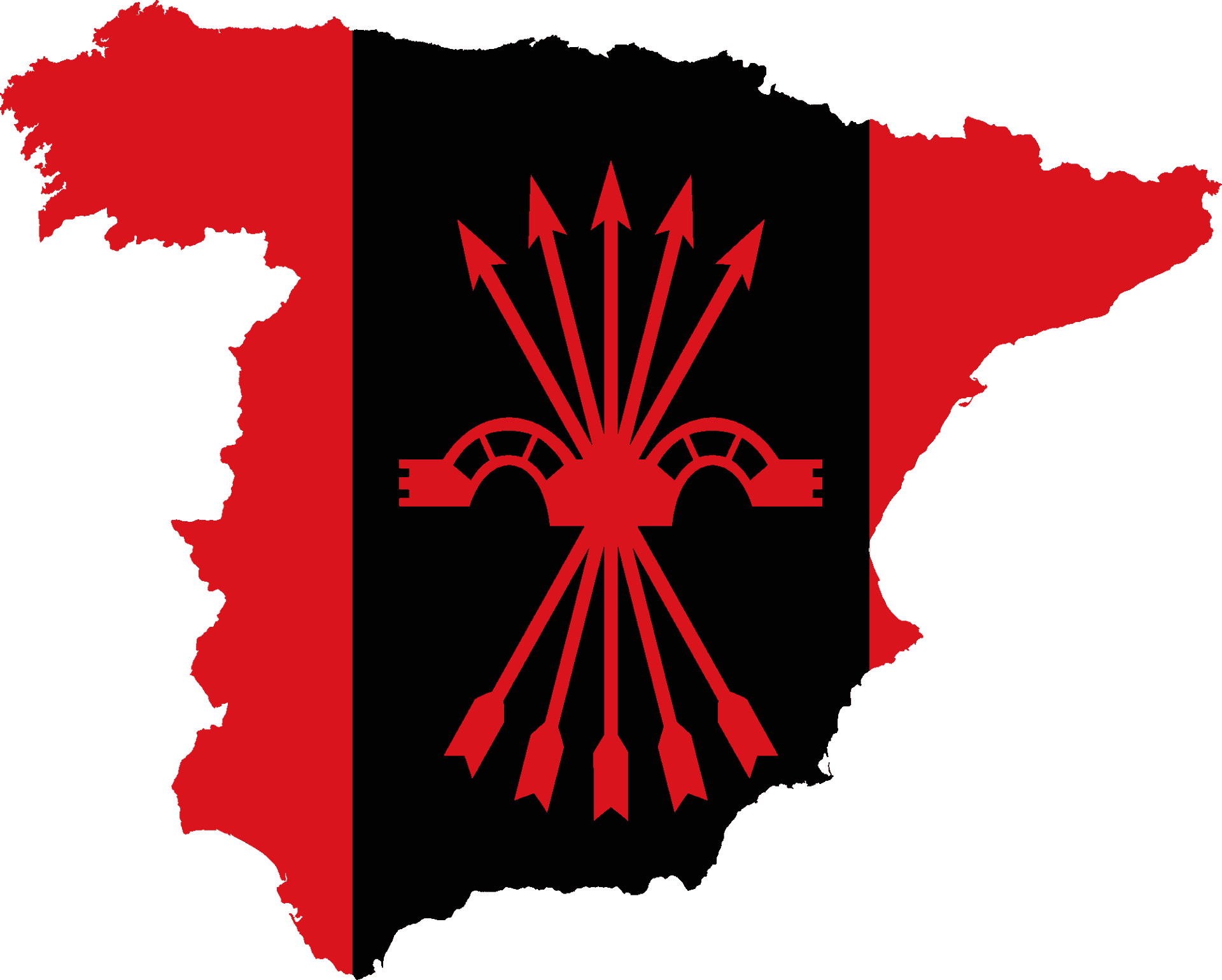 Spain Mapwith Caminode Santiago Symbol PNG Image