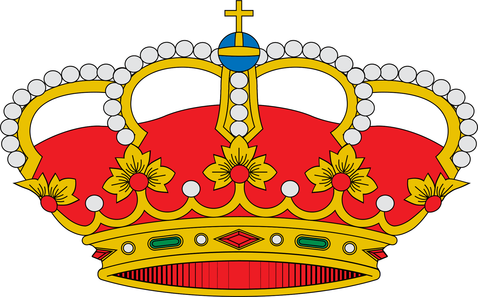 Spanish Royal Crown Illustration PNG Image