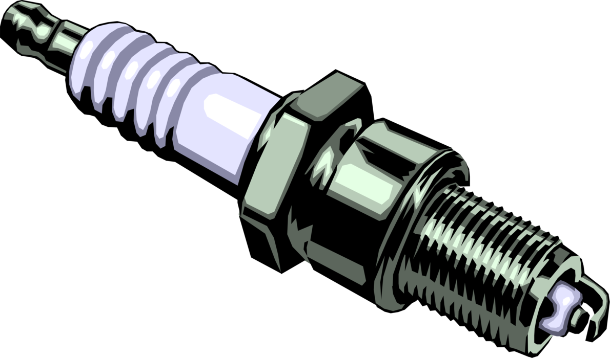 Spark Plug Illustration PNG Image