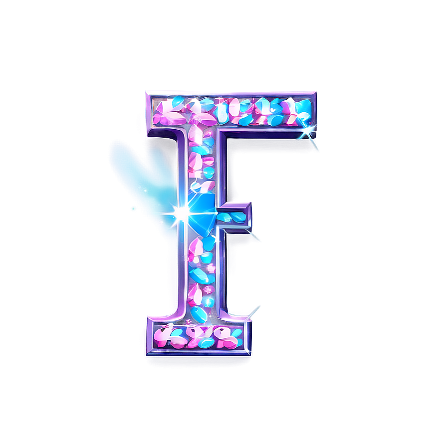 Sparkle Letter F Png Qtm PNG Image