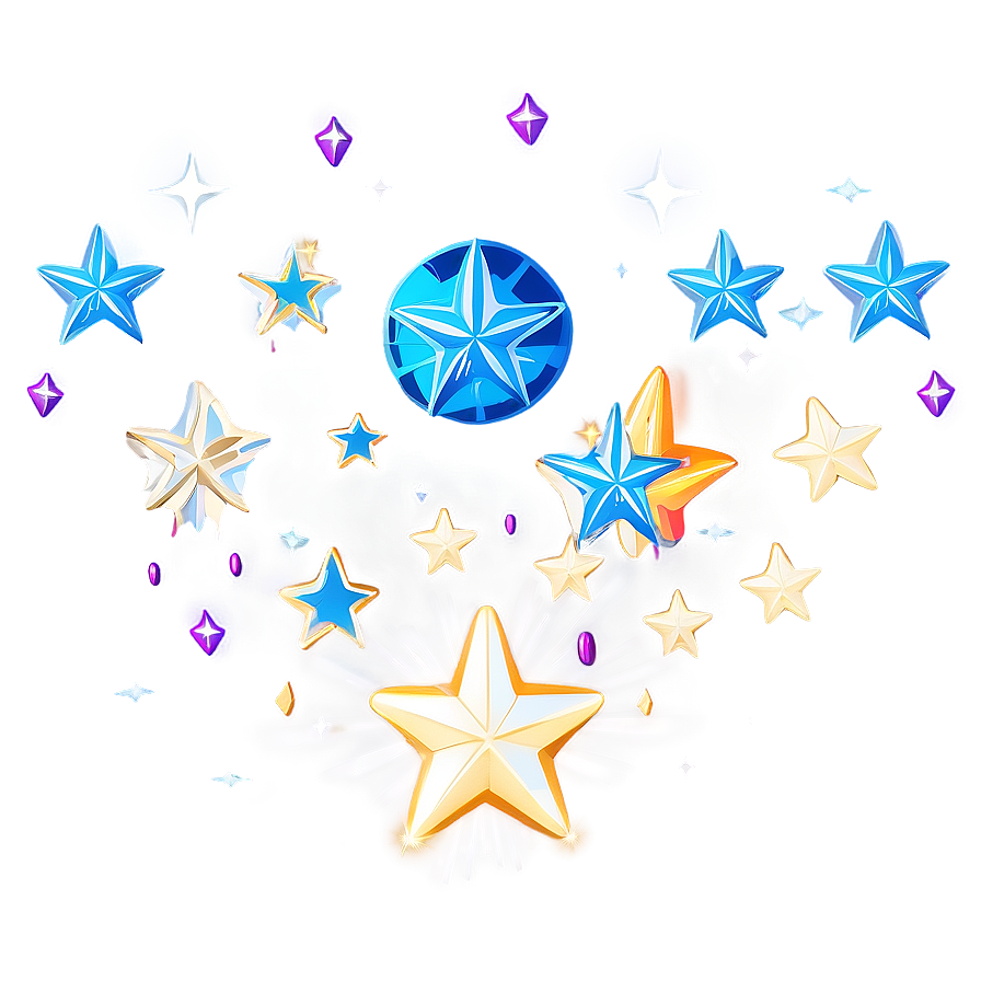 Sparkle Star Scatter Png 25 PNG Image